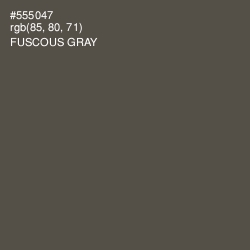 #555047 - Fuscous Gray Color Image